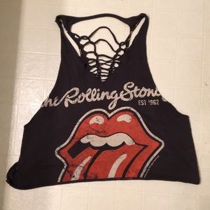 Rolling Stones crop top